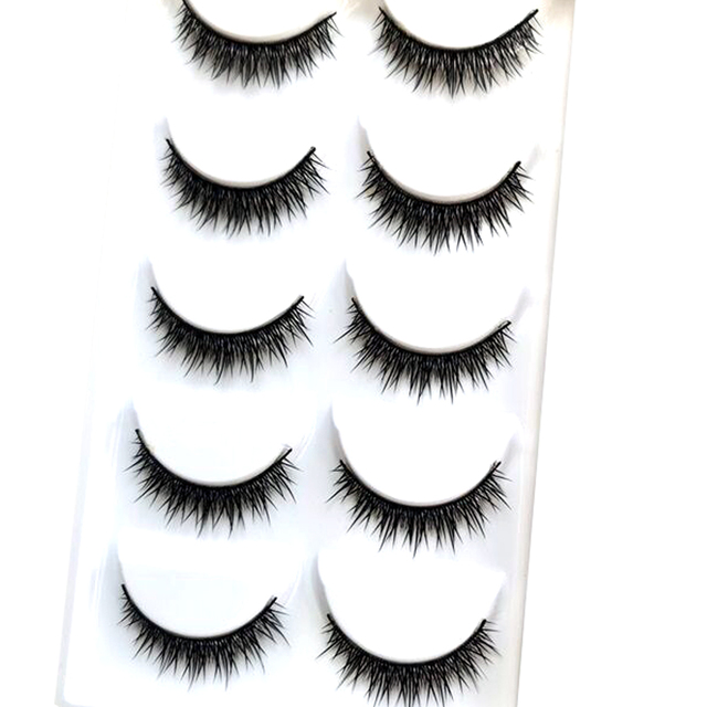 Curl 5 Pairs False Eyelashes Russian volumes 3D Fluffy Mink Lashes Reusable Fake Lashes russian lashes extensions faux cils
