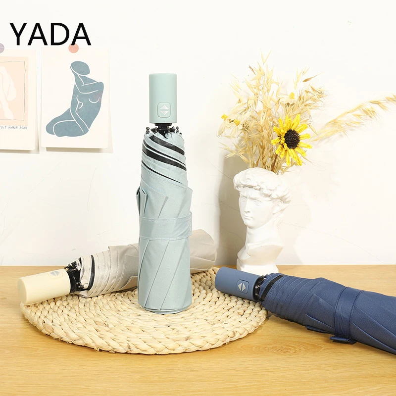 

YADA Luxury Automatic Umbrella Parasol Sunny And Rainy Business Umbrellas For Women Windproof Fold Anti UV Parapluie YS220011