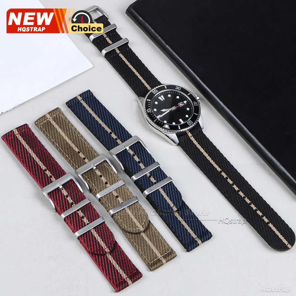 Enhanced Woven Nylon Quick Release Wristband – Durable Military-Style Strap