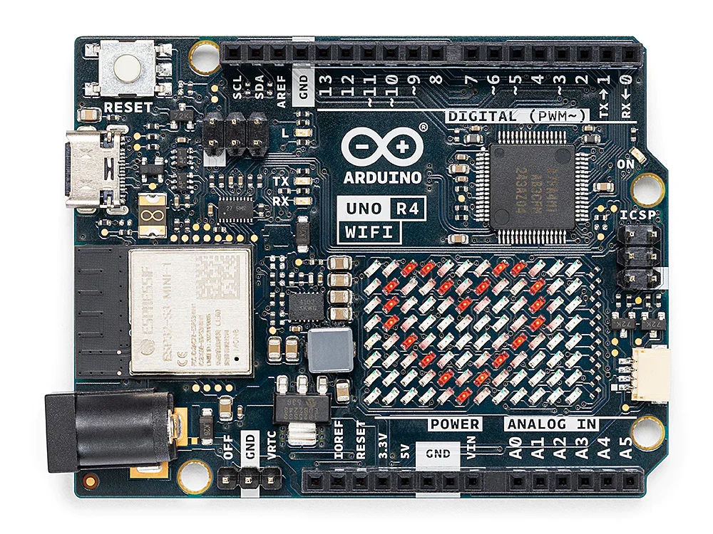 

Программирование Arduino uno R4 wifi ABX00087, обучение программированию официальной оригинальной макетной платы