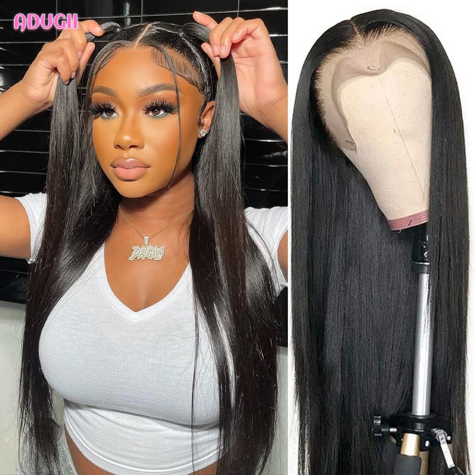 Straight Lace Frontal Wig For Black Women Human Hair Wig Brazilian Transparent Lace Closure Wig Lace Front Human Hair Wigs