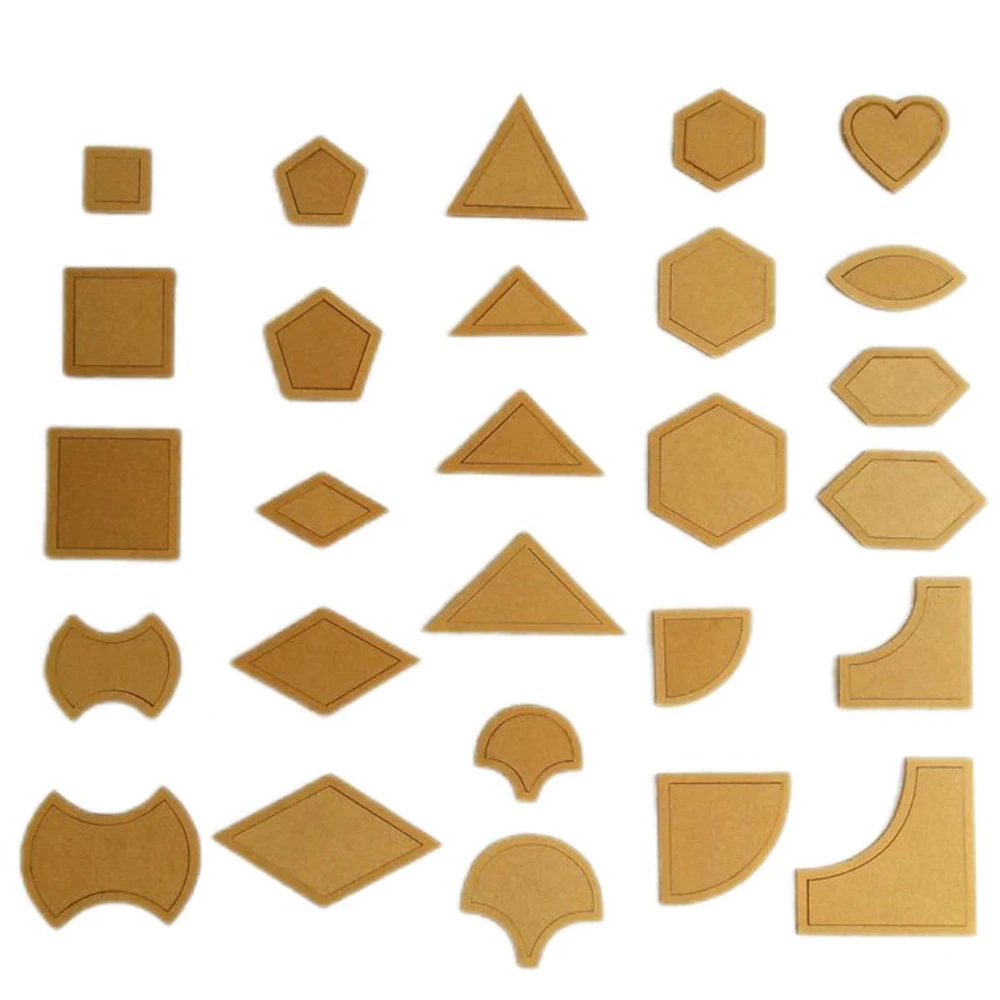 Chainho,Mixed Acrylic Quilting Templates Accessories Set, DIY Tools,Special For Patchwork Quilting & Sewing,54pcs/bag,TL06