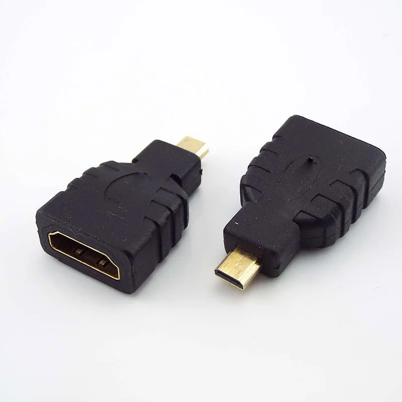 HDMI Adapter Micro HDMI-compatible Male to Female Adapter Type D to A HD Connector Converter Adapter for Xbox 360 for PS3 HDTV L19 1/2/5Pcs