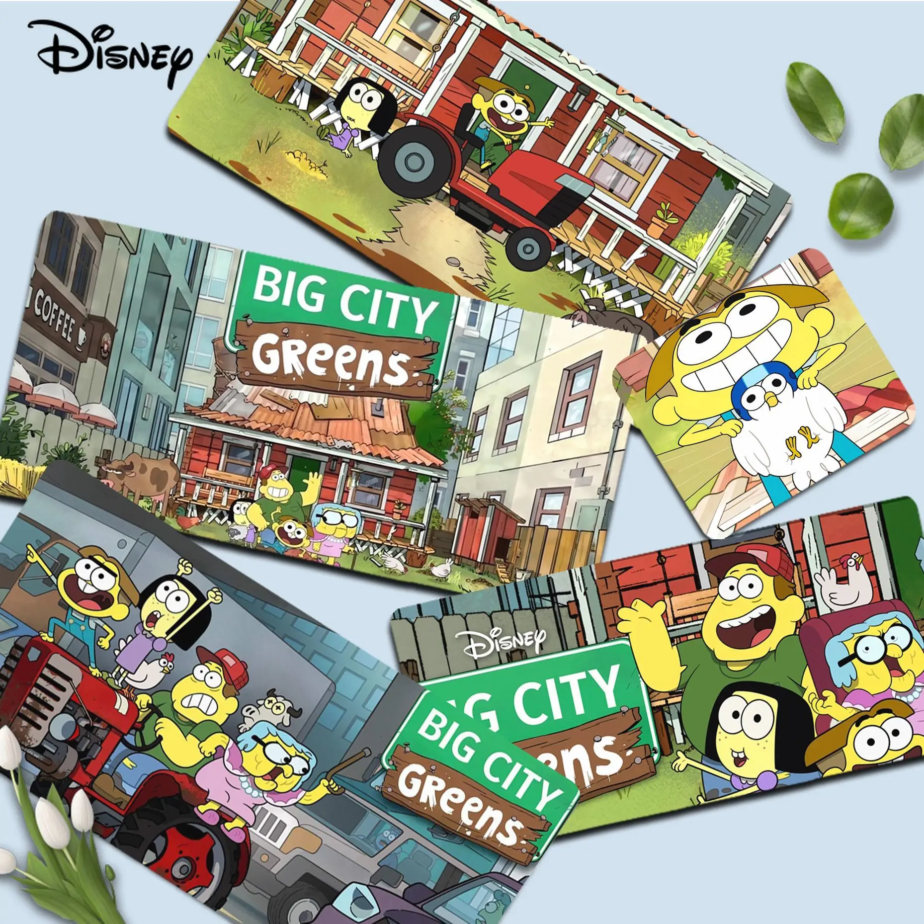 

Disney Big City Greens Mousepad In Stocked Laptop Gaming Mice Mousepad Size For Large Edge Locking Game Keyboard Pad