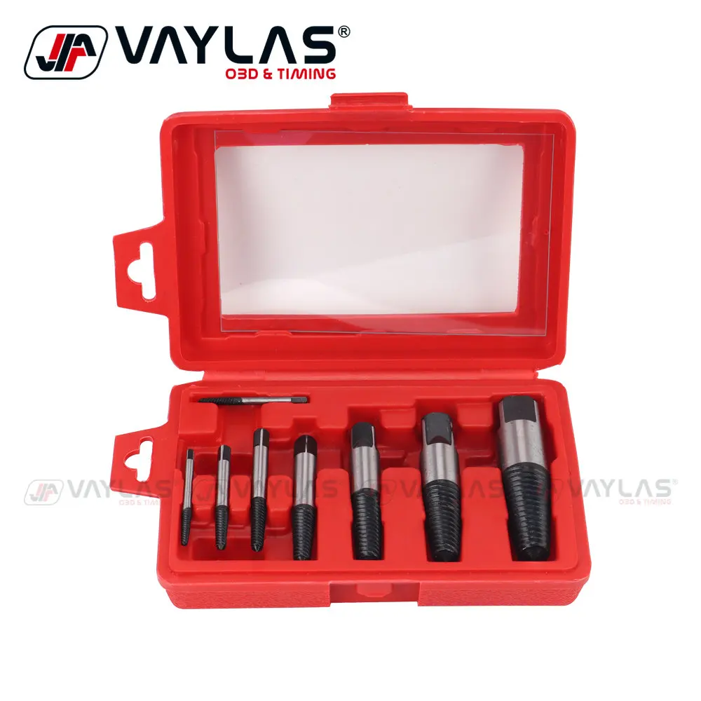 

7Pcs Screw Extractor Center Drill Bits Screw Extractor Tools Set Broken Damaged Bolt Removal Tools Kit