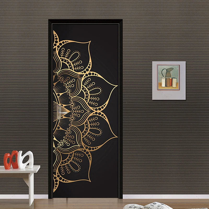 Adesivi murali per porte in PVC Art 3D intonaco mo... - Grandado