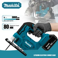 wholesale Makita DJV182 Cordless Jigsaw:18V,300W,0-2700rpm,80mm Stroke,±45° Cutting Angle,For Wood/Plastic/Metal Cutting Jobs