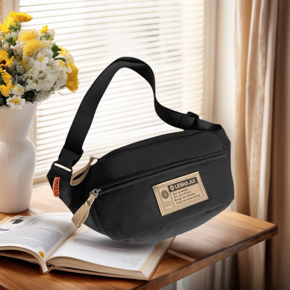 Crossbody Purse for Men Women Zipper Closure Lightweight Shoulder Chest Bag Crossbody Daypack Fanny Pack for Travel & Shopping