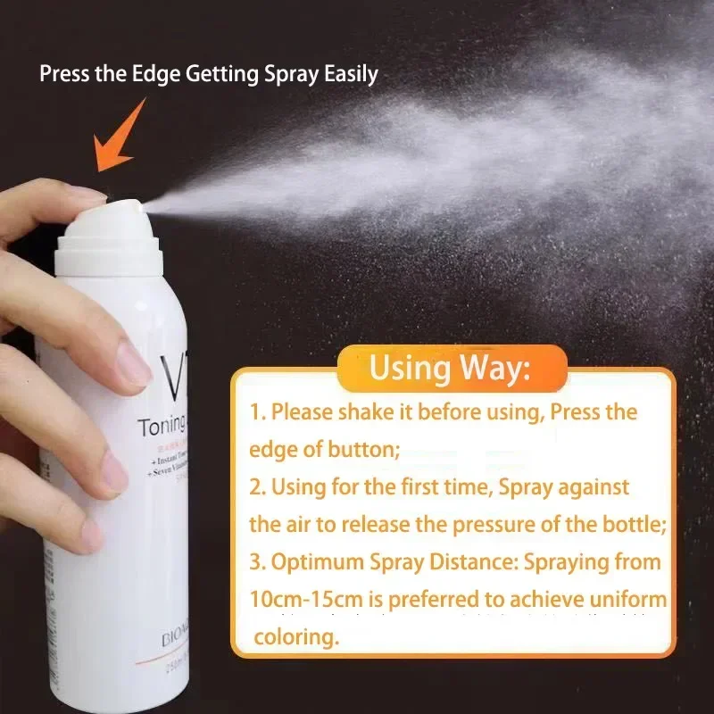 200ml 2bottles Whitening Concealer Sunscreen Isolation Spray Waterproof V7 Hydration Moisturizing