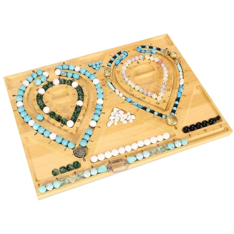 

Convenient Beading Board for Bracelet Necklace Making Bead Measuring Board 517F