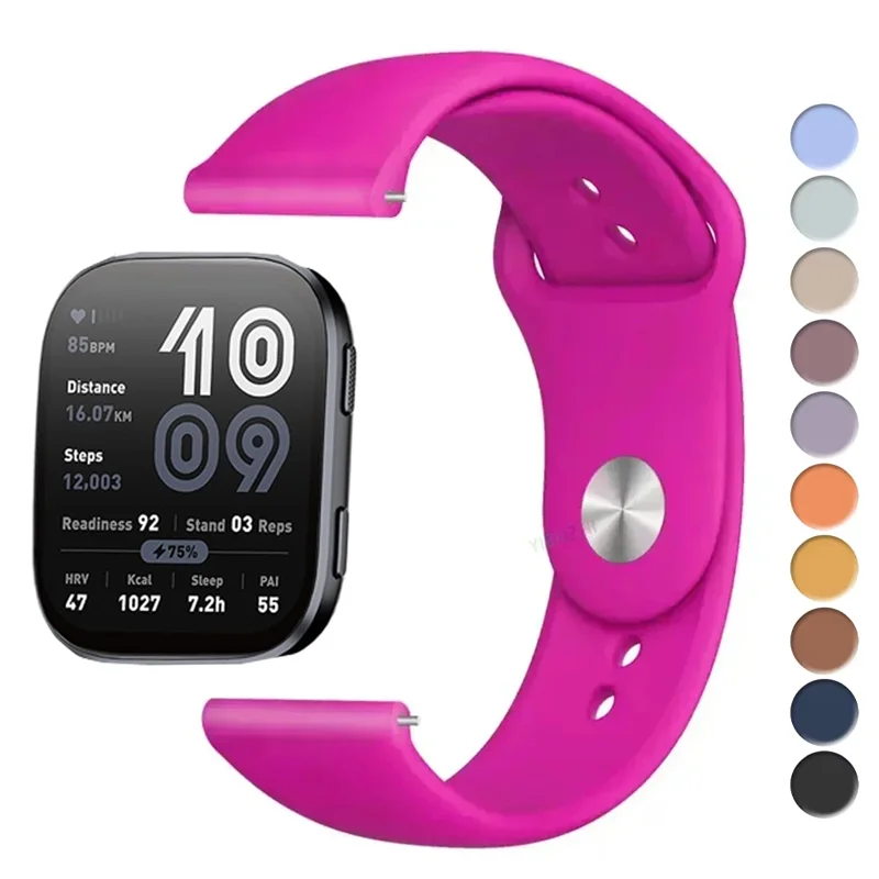 Sport Silicone Watch Band, 20/22mm, Premium Replacement Strap
