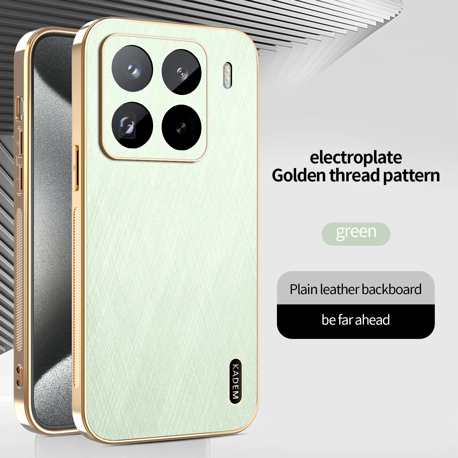 Luxury Magnetic Electroplating Gold Silk Pattern Anti-Fall Case - Shockproof Cover