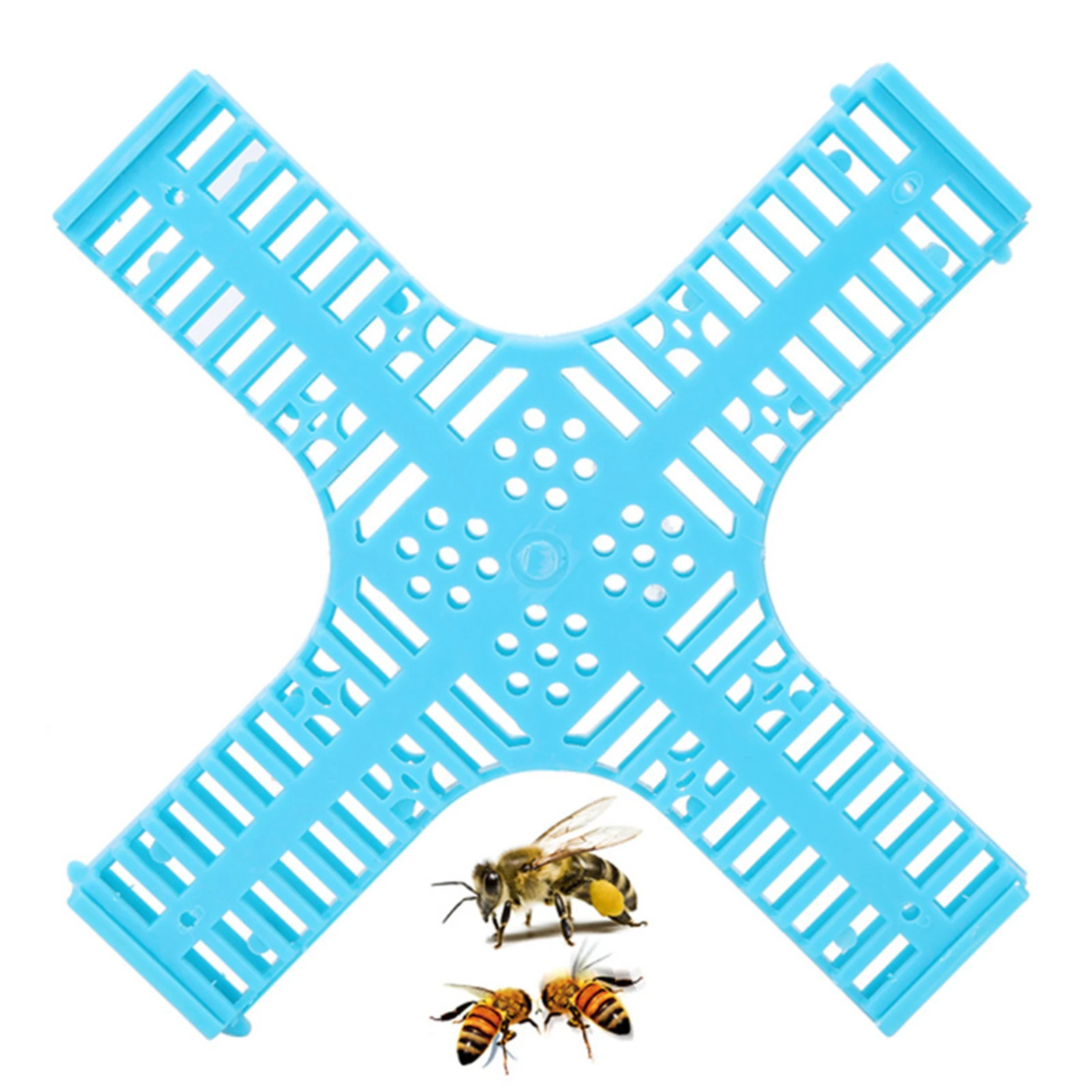 10 Pieces Queen Bee Cages Cross Shape Sturdy Wear Resistant High Performance Easy to Use Beekeeping Tools for Yard Professional