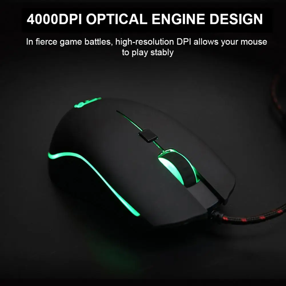 

Wired Mice Convenient Programmable Plug Play USB Optical Gaming Mouse Computer Accessories
