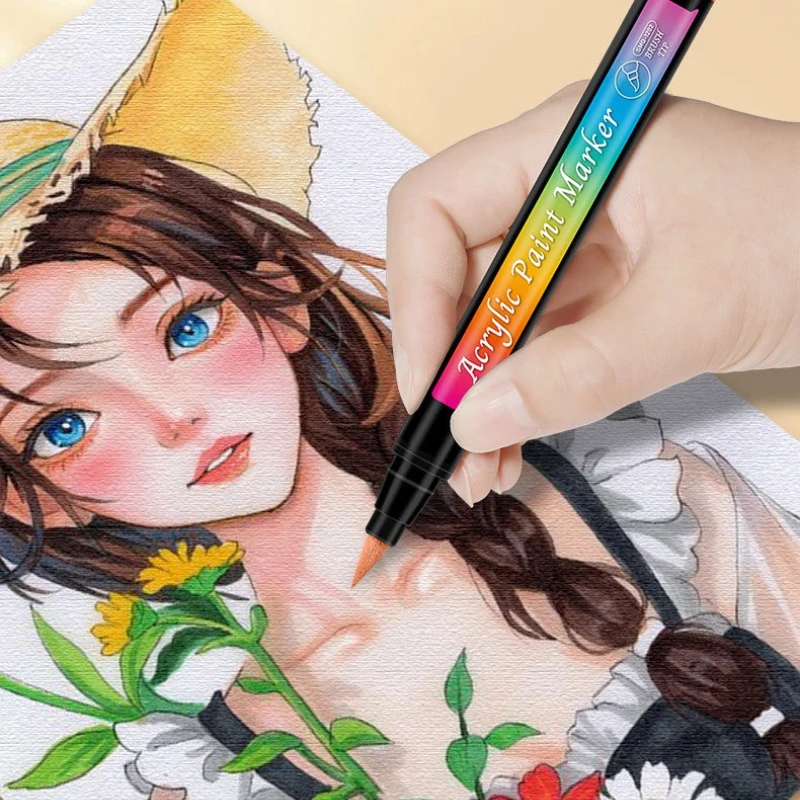 Acrylic Skin Tone Markers for Art and Body Painting