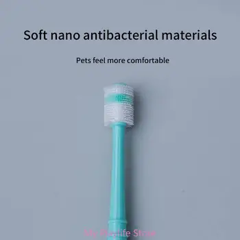 Soft Silicone Toothbrush for Small Dogs & Cats