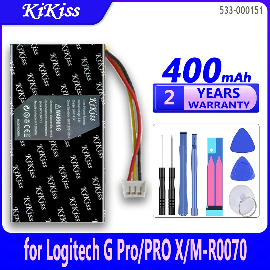 400Mah Kikiss Potente Batteria 533-000151 (Gpw) Per Logitech G Pro Wireless X Superlight M-R0070