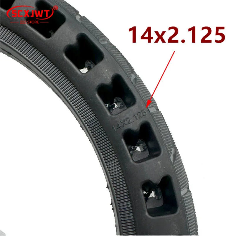 14x2.125 honeycomb solid anti-puncture 14-Inch electric bicycle air-free tire - Image 3