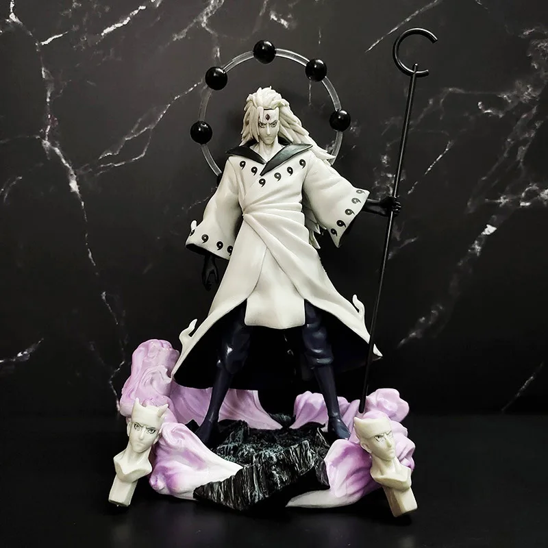 

28cm Naruto Action Figure Anime GK Uchiha Madara Collectible Figurine Ornaments New Exquisite PVC Model Tide Play Kids Toys Gift