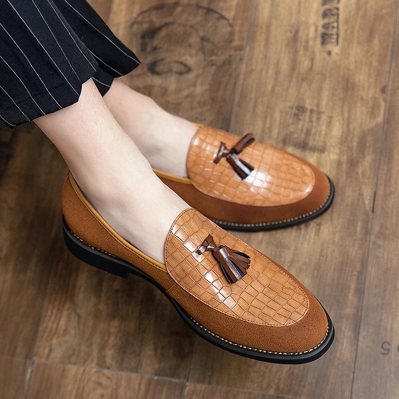 Men Casual Shoes Fashion Men Shoes Handmade Suede Genuine Leather Mens Loafers Moccasins Slip On Men's Flats Male Driving Shoes