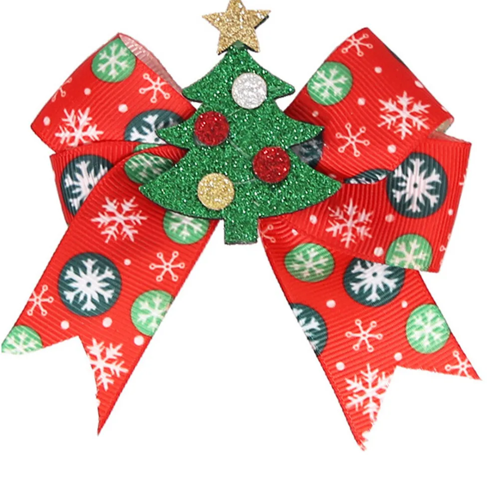 Decorations Clips Dress up Princess Snowman Elk Christmas Tree Series Hair Accessories Party Decoration_voghion.com
