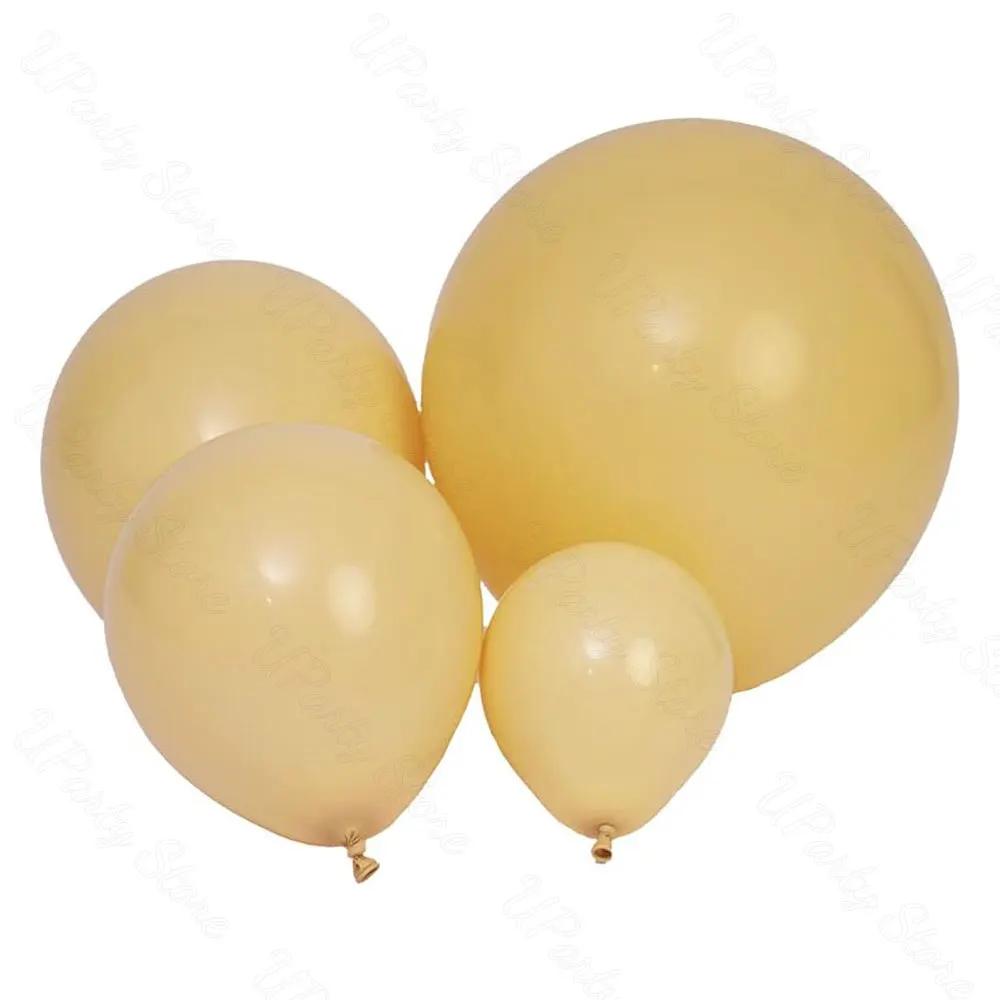 5/10/12/18 Zoll weiße Luftballons Retro Sandweiß Aprikose Beige Off White Latexballons für Hochzeit Brautparty Geburtstagsdekoration – Detail 13