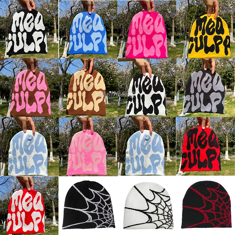 Mea-Culpas-Beanies-For-Women-Men-Couple-Y2K-Hats-Ins-Fashion-Bonnet ...
