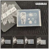 1pc Defective Mold Microblemish 3D Acrylic Nail Mold  Nails DIY Silicone Nail Stamping Plates Nails Products Nail 1