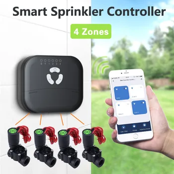 Smart Irrigation Sprinkler Controller 4/6/8-Way Water Solenoid Valve Programmable Drip Irrigation Watering Timer 1