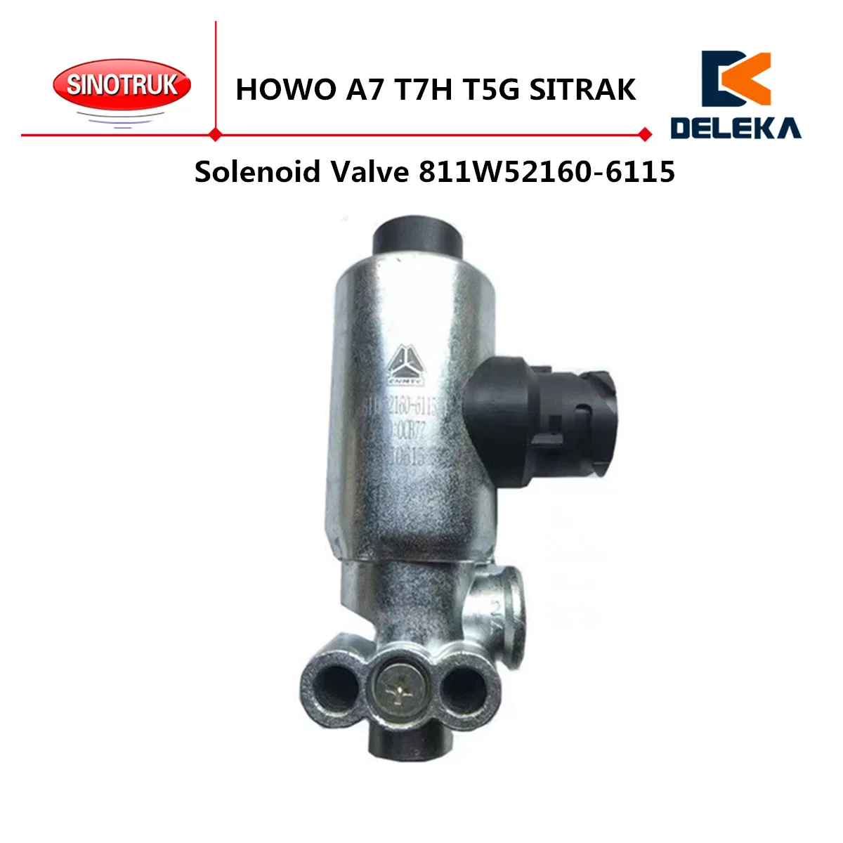 

Соленоидный клапан 811W52160-6115, используемый для CNHTC SINOTRUK HOWO A7 T7H T5G SITRAK, двухпозиционный трехсторонний выхлопной Соленоидный клапан