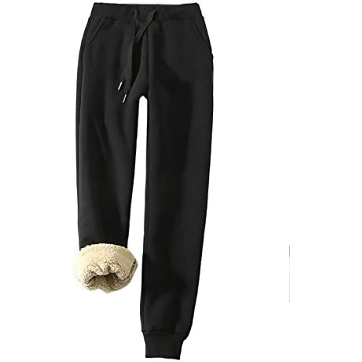 

Womens Sherpa Lined Sweatpants Winter Athletic Jogger Fleece Pants