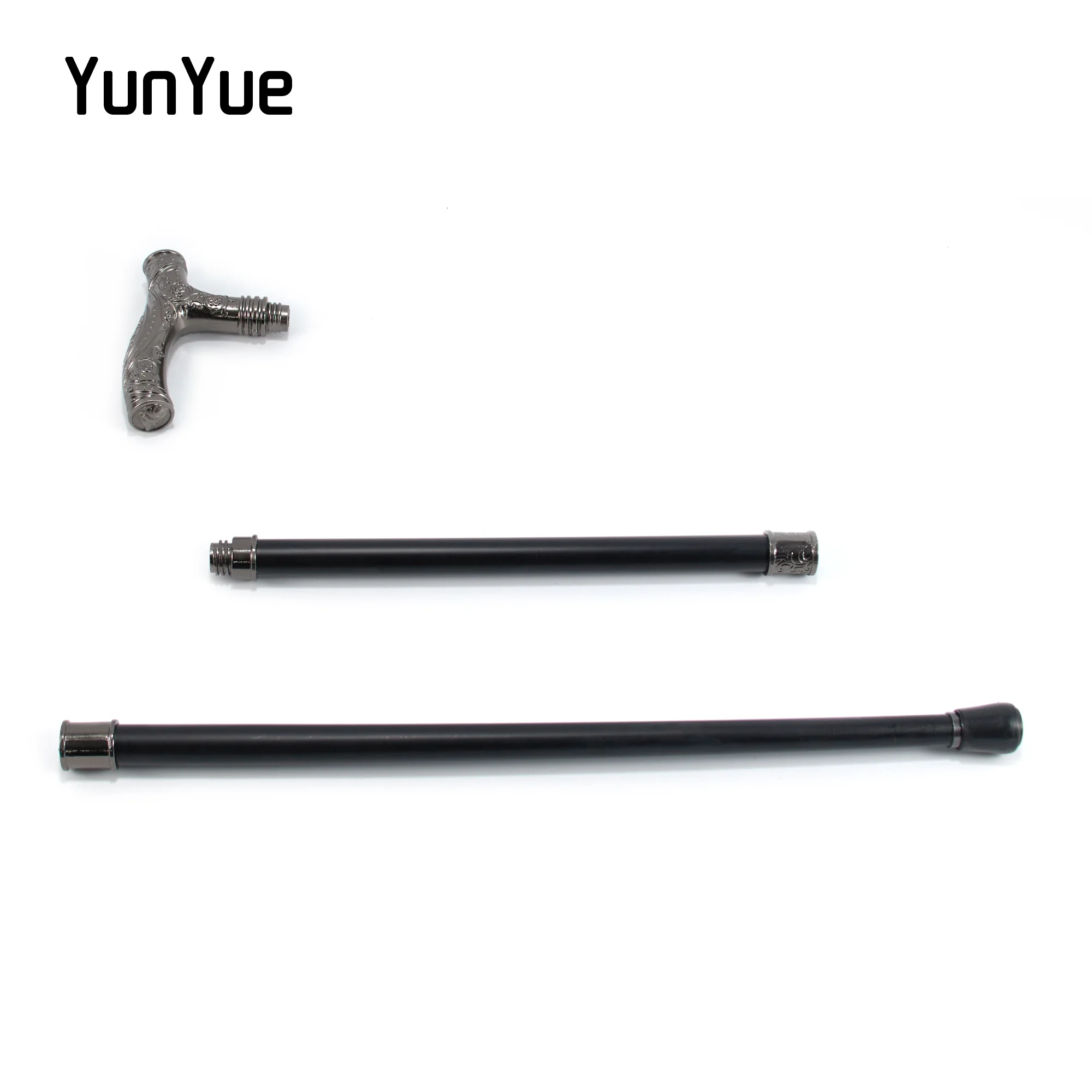 Silvery Male Eagle Head Flower Relief Walking Cane Gentleman Fashion Elegant Walking Stick Cosplay Film Props Party Walking Cane