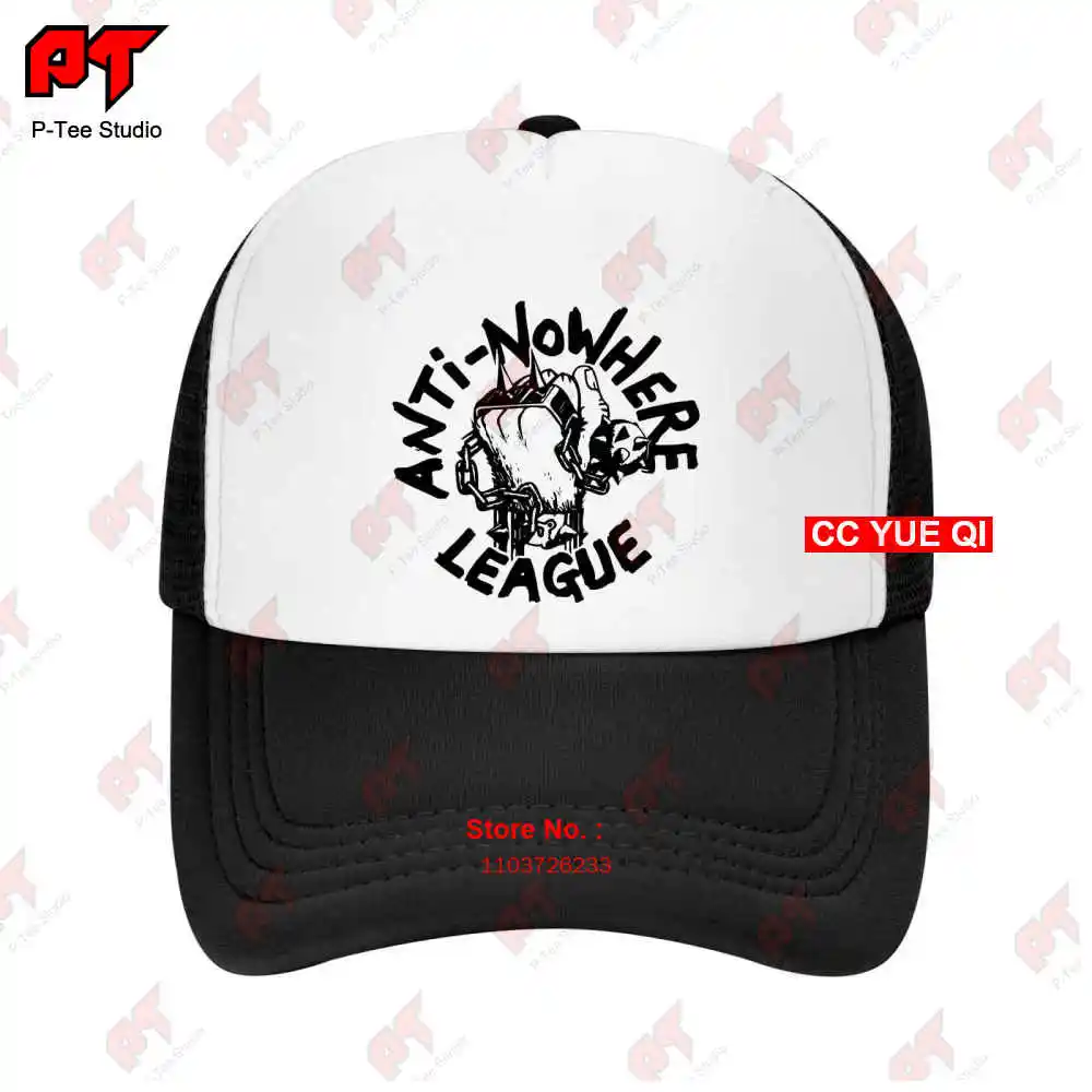 

Anti Nowhere League Raised Fist Logo Baseball Caps Truck Cap Y7UA