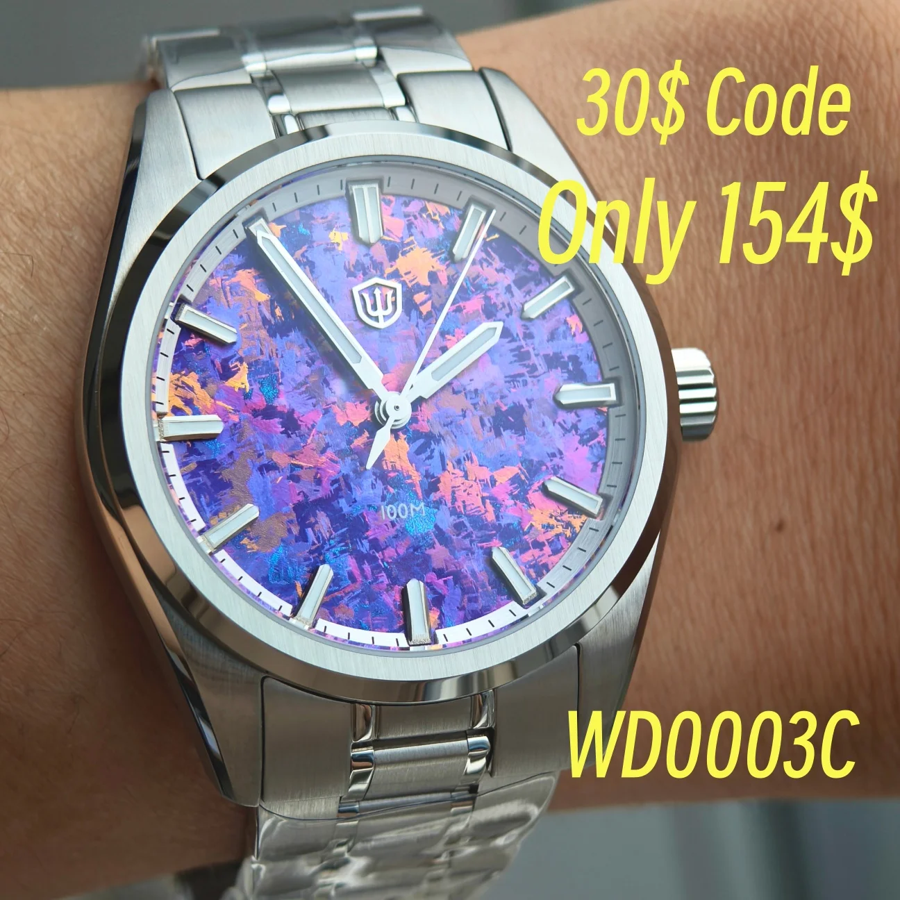 WatchdivesWD0003CQuartzWatchIceCrystalTitaniumFinish38mmVH31SweepMovementSapphireCrystalAventurineDial100MWater-AliExpress1511