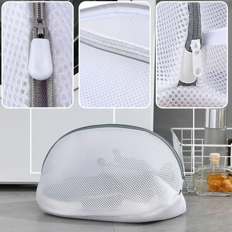 Mesh Laundry Bag Washing Machine Shoes Bag Storage Organizer