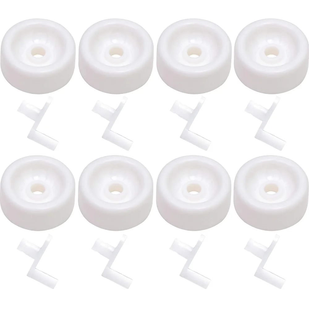 Rodas de Rolo de Máquina de Lavar Louça e Eixo para Rack Inferior Wd12x271 Compatível com Ariston Kenmore ge Ap2039084 Ah259136 Ea259136 8-pack