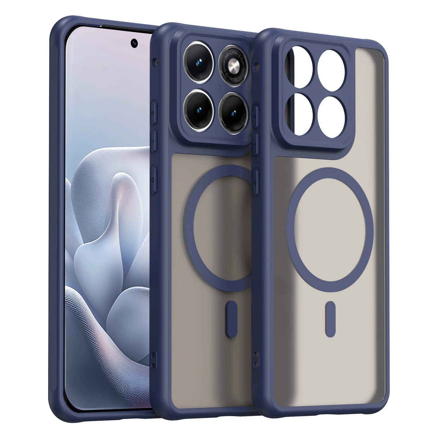 Luxury Matte Transparent Magnetic Phone Case - Premium Protective Cover