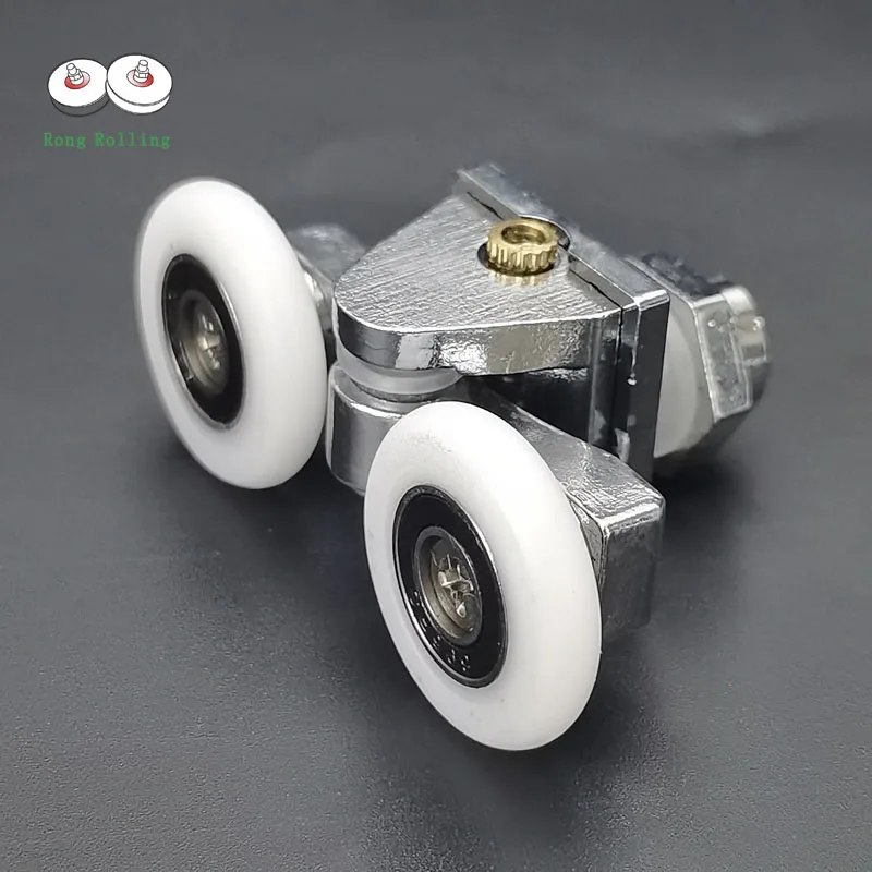 Porte Coulissante Lot 4 Roulettes Pour Porte De Douche - Alliage