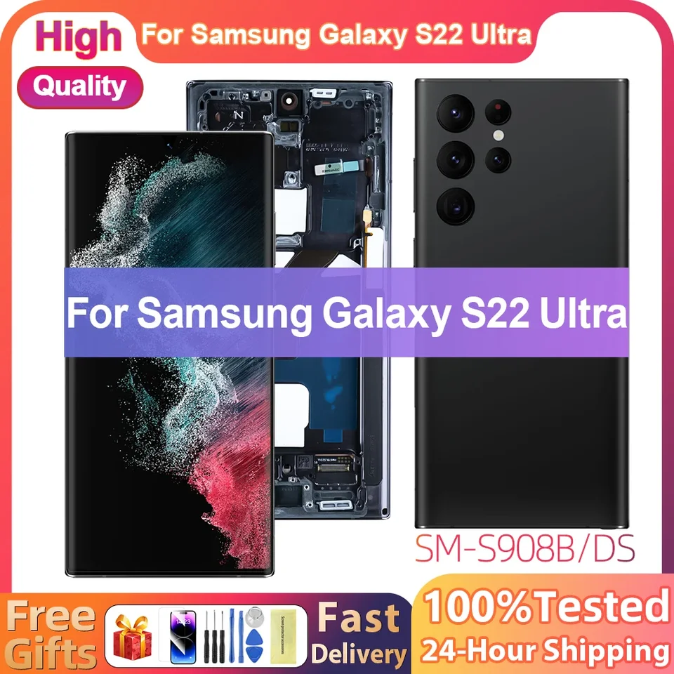 Ecran LCD Et Tactile OLED Avec Châssis Blanc Pour Samsung Galaxy S20 G980galaxy S20 5g G981 Original Size