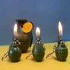 Personalized grenade model lighter metal butane gas grinding wheel open flame lighter cigarette accessories texture small gift 1