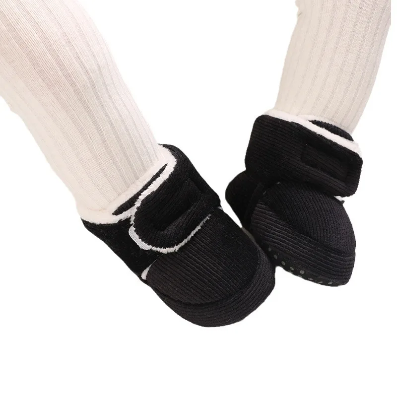 0-1Y Winter Cute Cartoon Baby Boots for Boys and Girls Cotton Soft Sole Anti slip and Warm Preschool Children's Walking Shoes