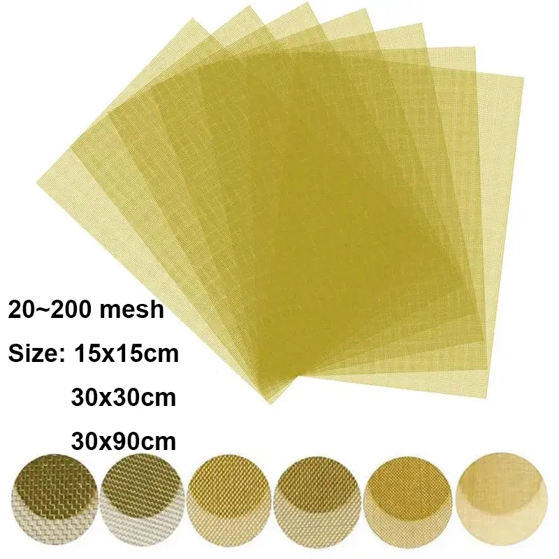 20 ~ 200 Mesh Messing Woven Draht Metall Mesh Abschirmung Stoffe Mesh Kupfer Draht Filter Net Nicht-magnetische Signal Bildschirm Werkzeug Teile