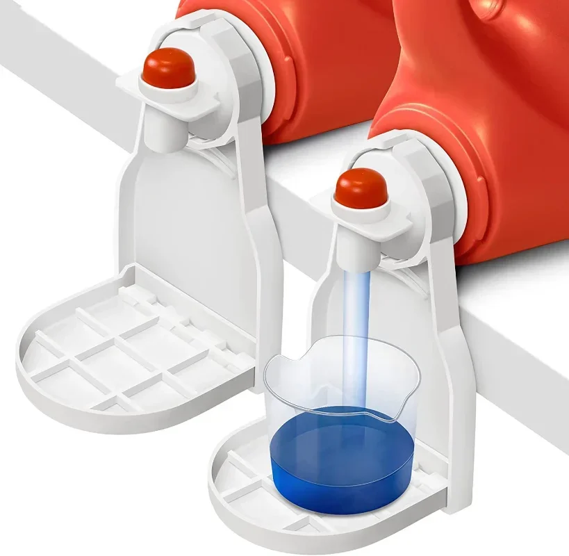 Houseeker 2PCS Laundry Detergent Universal Organizer Soap Dish Accessories Drip Collector Cup Holder Fabric Softener Rack Spill 1