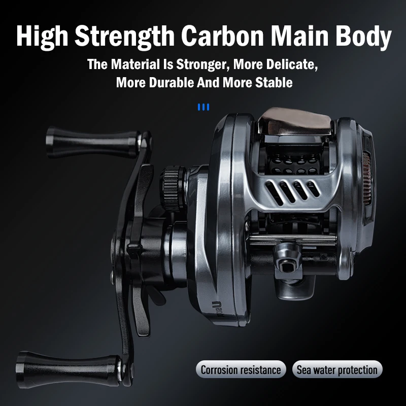 Leydun ウソップ ベイトキャスティングリール 7.6:1 ギア比 125