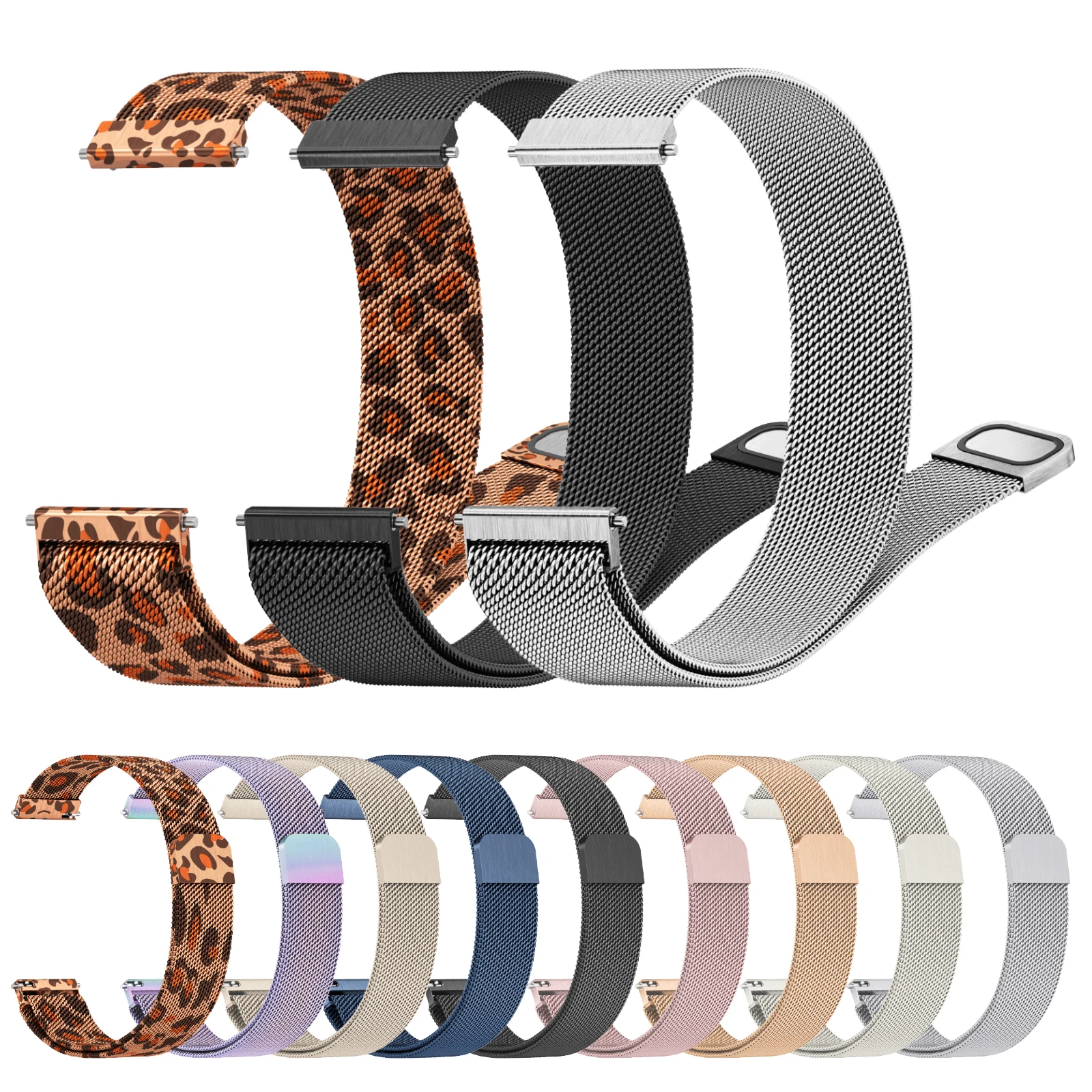 18mm Metal Magnetic Bracelet Watchband Strap
