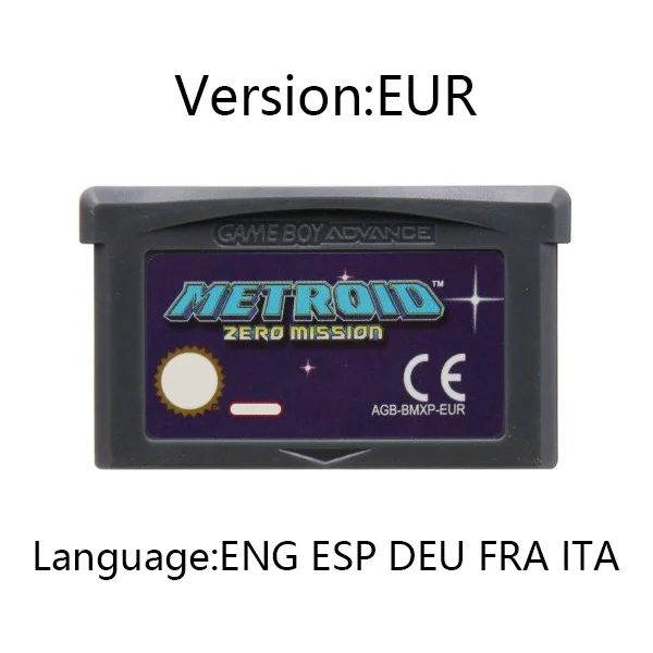 GBA Series Game Cartridge 32-bit Video Game Console Card Fusion Zero Mission US European Version For GBA/NDS game cards collectible cards anime cards anime trading cards animation game cards