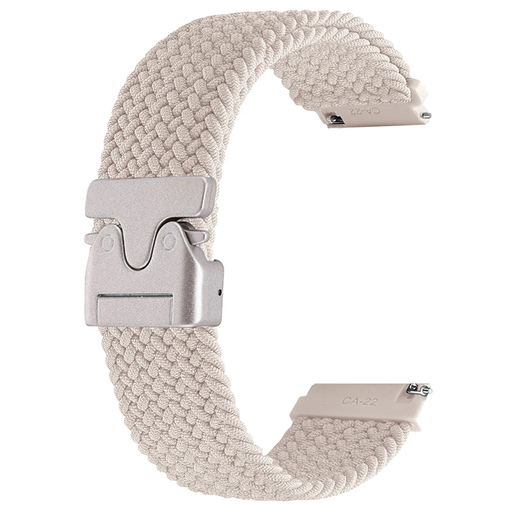 Braided Nylon Parachute Buckle Strap, 22mm - Durable Watch Band in Ocean Blue