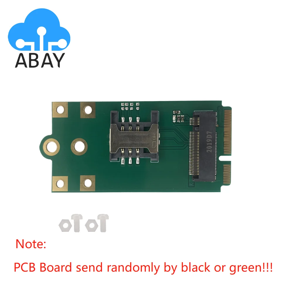 

4G 5G M.2 B key to pcie Adapter NGFF to MiniPcie Adapter Board 6*3cm with SIM Card Slot for EM9190 EM9191 FM150-NA RM502N etc.