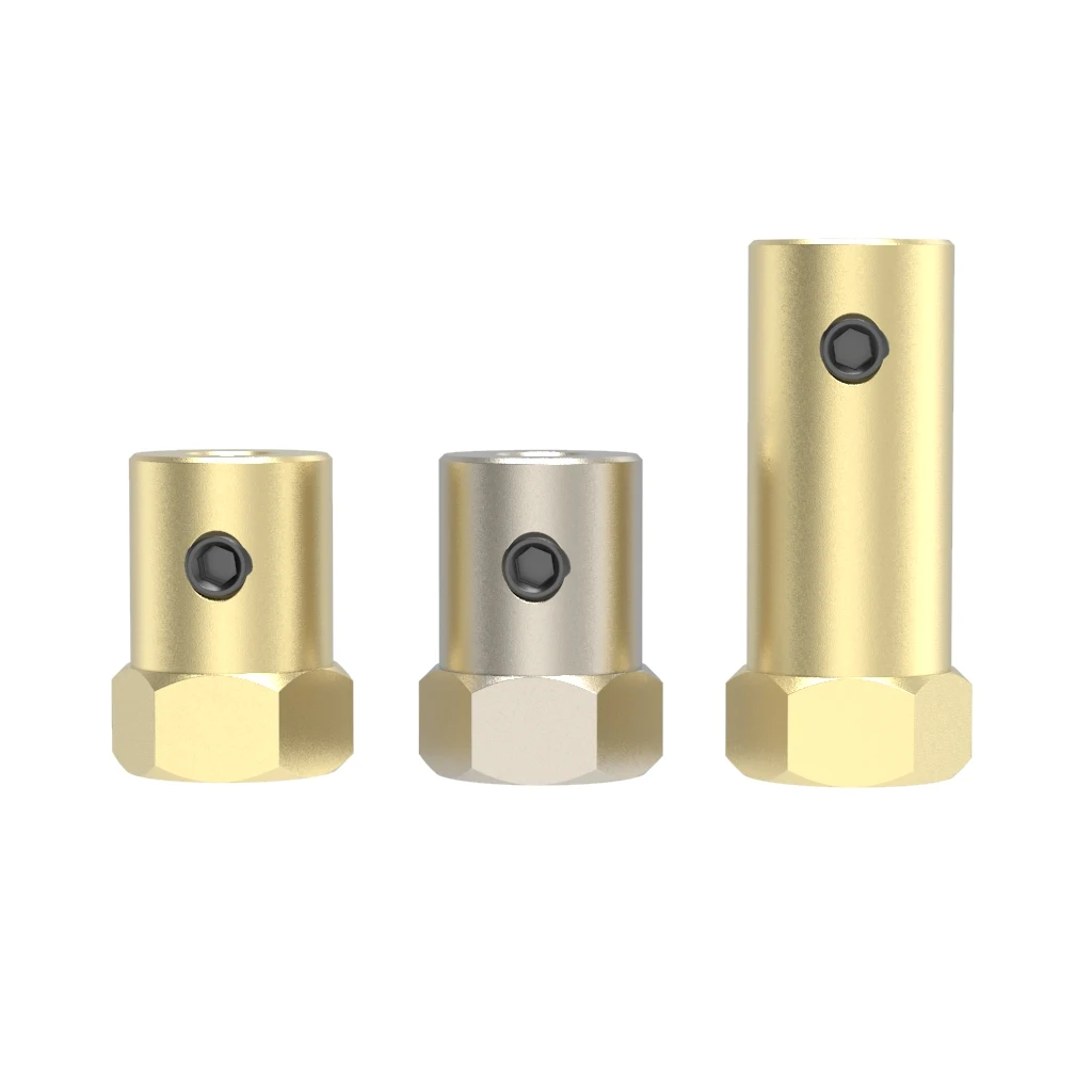 Hexagon Coupling 12mm Tire Connector Couplings 2mm/3mm/4mm/5mm/6mm/7mm