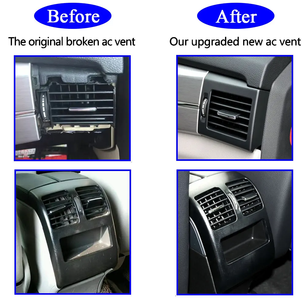 Grille Ventilation W204 Clip Grille D'Aération Voiture Mercedes W204/X204 - Compatible C300, GLK 350 - Noir ABS - Remplacement Direct Clip Tableau De Bord Mercedes